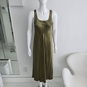 Vince Olive Midi Dress